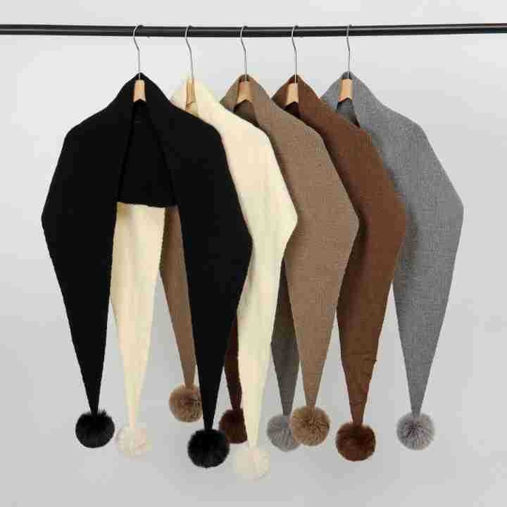 Sieviešu plecu šāls - poliesters, warp-knit adījums, silts un vējam izturīgs, rudens–ziemas stilā, Korejas stils