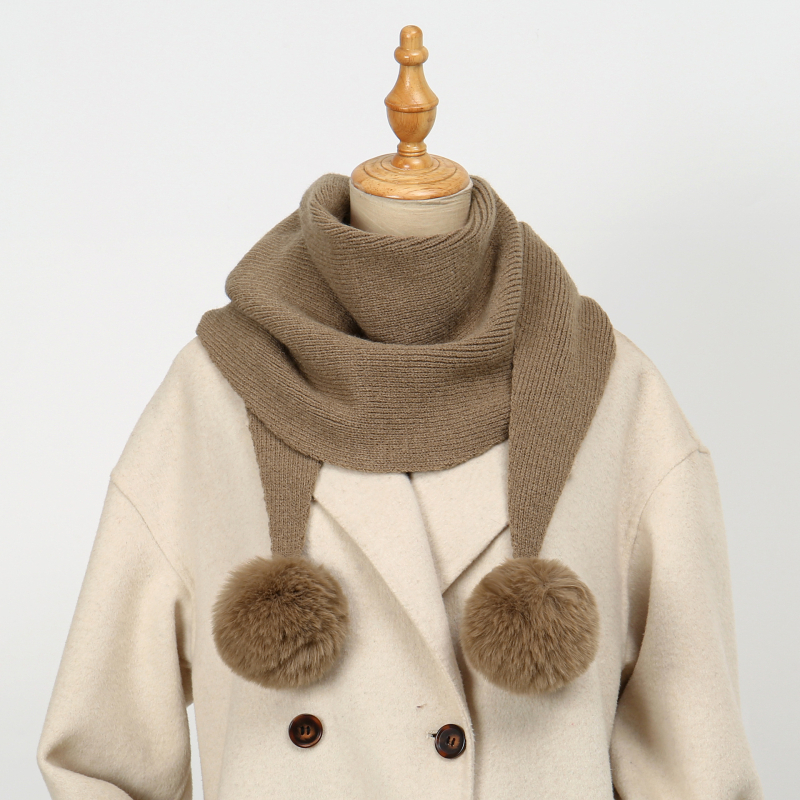 Sieviešu plecu šāls - poliesters, warp-knit adījums, silts un vējam izturīgs, rudens–ziemas stilā, Korejas stils