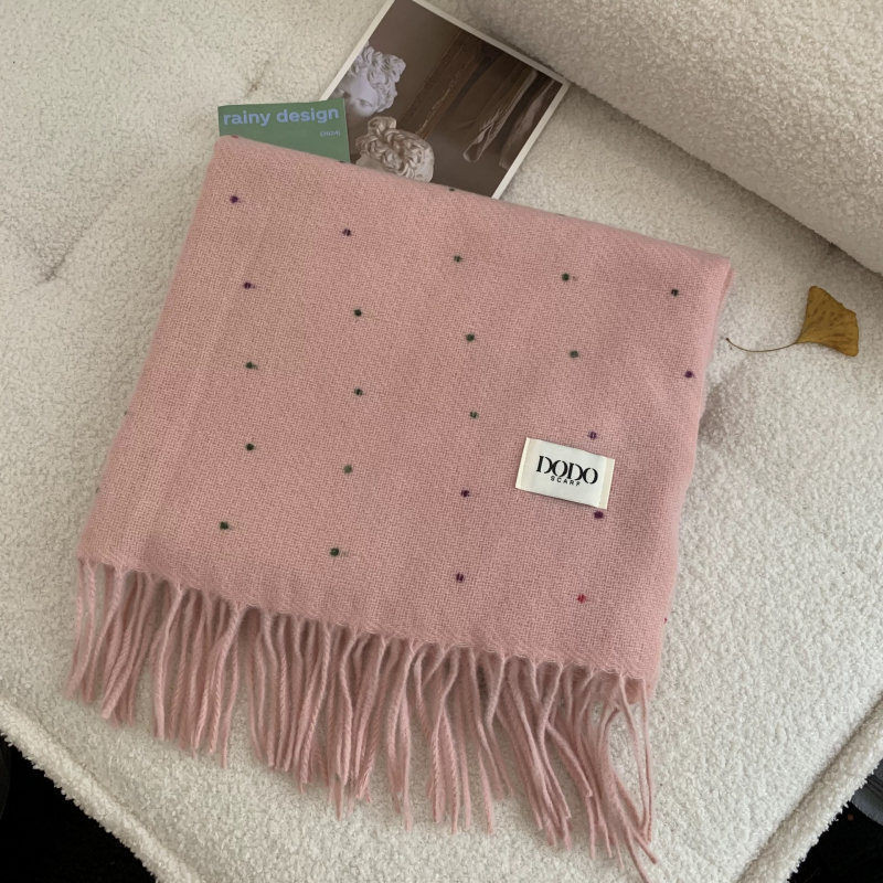 Rainbow Candy Bead šalle, garš stils, silts poliesters, gluda pletne, ziemas lietošanai