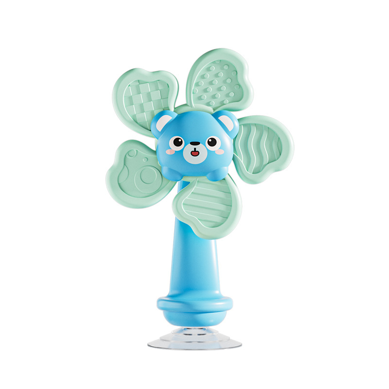 Παιχνίδι με βεντούζα για μωρά – περιστρεφόμενο λουλούδι, πλαστικό, για 0–3 ετών, βοηθά στη δύναμη του χεριού με άσκηση κράτησης, και αναπτύσσει τον συντονισμό ματιού-χεριού, αισθητηριακή ανάπτυξη και λεπτή κινητικότητα