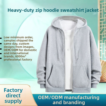 Ανδρικό φούτερ με κουκούλα από μίγμα βαμβακερού, χαλαρή γραμμή, μεσαίο πάχος, 3D τσέπη τύπου patch, προσαρμόσιμο από εικόνες και δείγματα