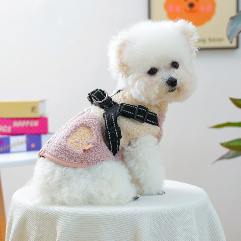 Állathám mellény – ősz/tél, poliészter, fleece patchwork