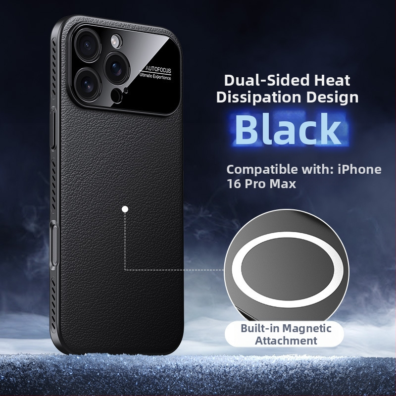 Kemény hátlap iPhone 14, 14 Pro és 14 Pro Max modellhez — PC anyag, domborított felület, hőelvezetés, mágneses zár, ütésálló védelem