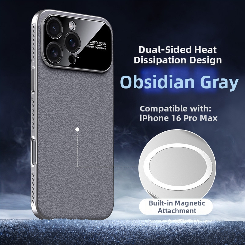 Kemény hátlap iPhone 14, 14 Pro és 14 Pro Max modellhez — PC anyag, domborított felület, hőelvezetés, mágneses zár, ütésálló védelem