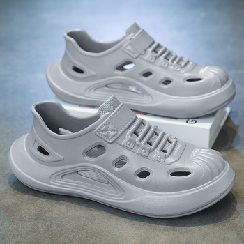 Vyrų kasdieniai batai su anti-slip storu EVA padu, kvėpuojančiu tinkliniu viršumi, uždaras kvadratinis pirštas