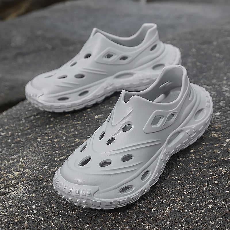 Vyrų kasdieniai batai su anti-slip storu EVA padu, kvėpuojančiu tinkliniu viršumi, uždaras kvadratinis pirštas