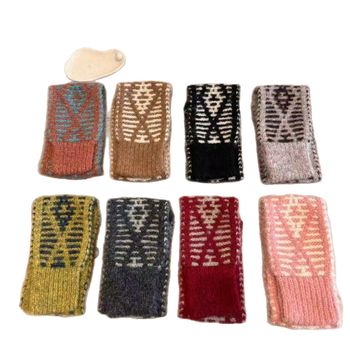 Φουλάρι από μαλλί-μίγμα, πλεκτό warp-knit, για χειμώνα, ζεστασιά, μινιμαλιστικό στυλ