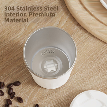 Ανοξείδωτο ποτήρι καφέ με αυτόματη ανάδευση και μαγνήτη, επαναφορτιζόμενο, φορητό, μοντέλο MY-304, μινιμαλιστικός σχεδιασμός