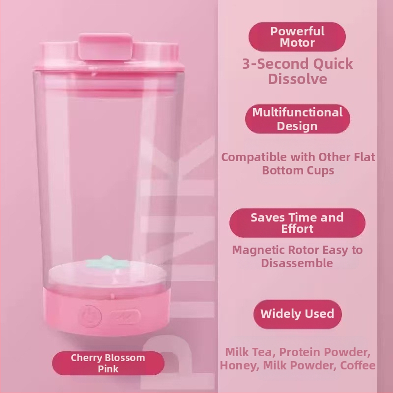 Cană de cafea din oțel inoxidabil, cu amestecare automată și magnet, reîncărcabilă, portabilă, model MY-304, design minimalist