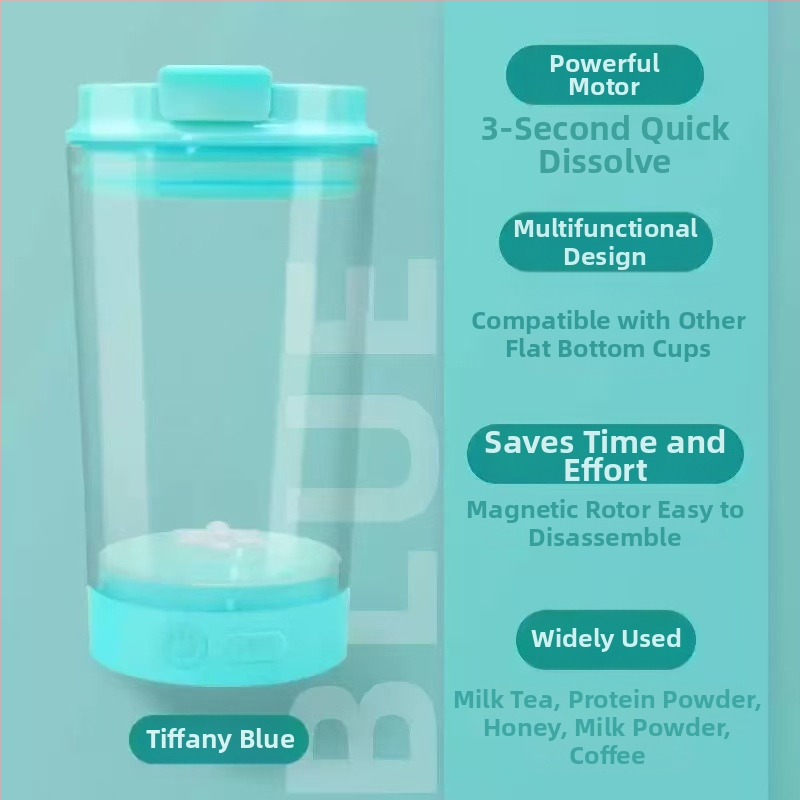 Cană de cafea din oțel inoxidabil, cu amestecare automată și magnet, reîncărcabilă, portabilă, model MY-304, design minimalist