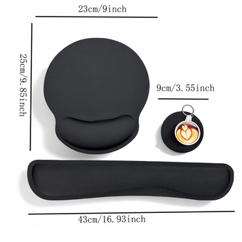 Σετ πληκτρολογίου και ποντικιού από αφρό μνήμης με βάση αντιολισθητική