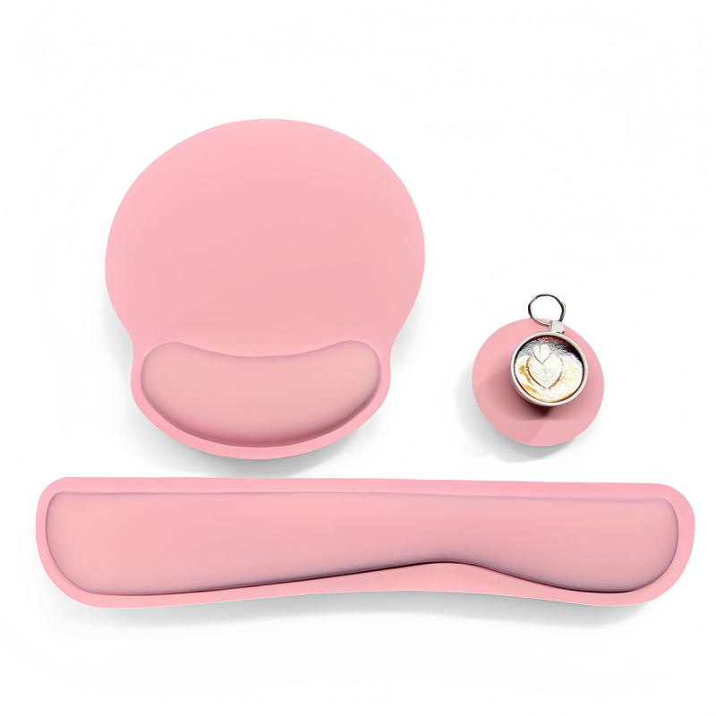 Memorīdu putas tastatūras un peli komplekts ar plaukstas balstu un pretslīdējošu pamatu