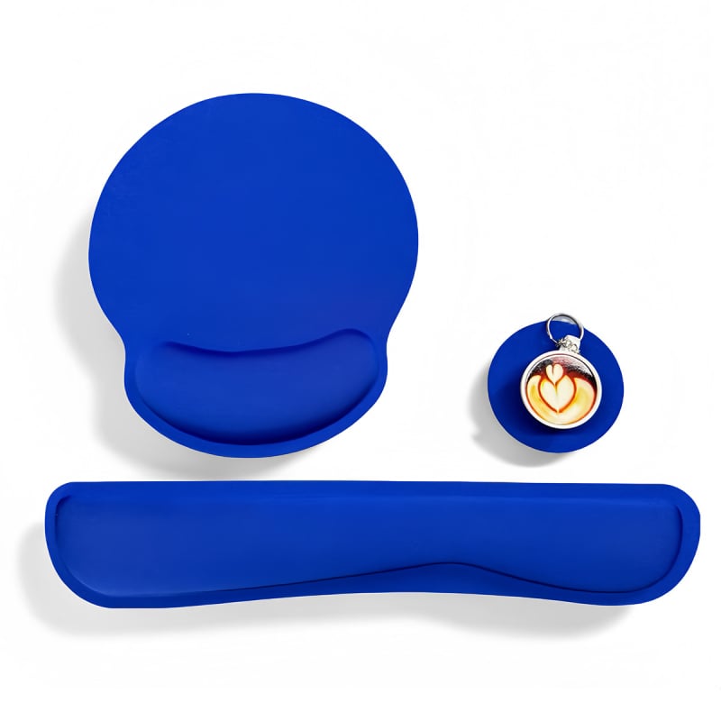 Memorīdu putas tastatūras un peli komplekts ar plaukstas balstu un pretslīdējošu pamatu