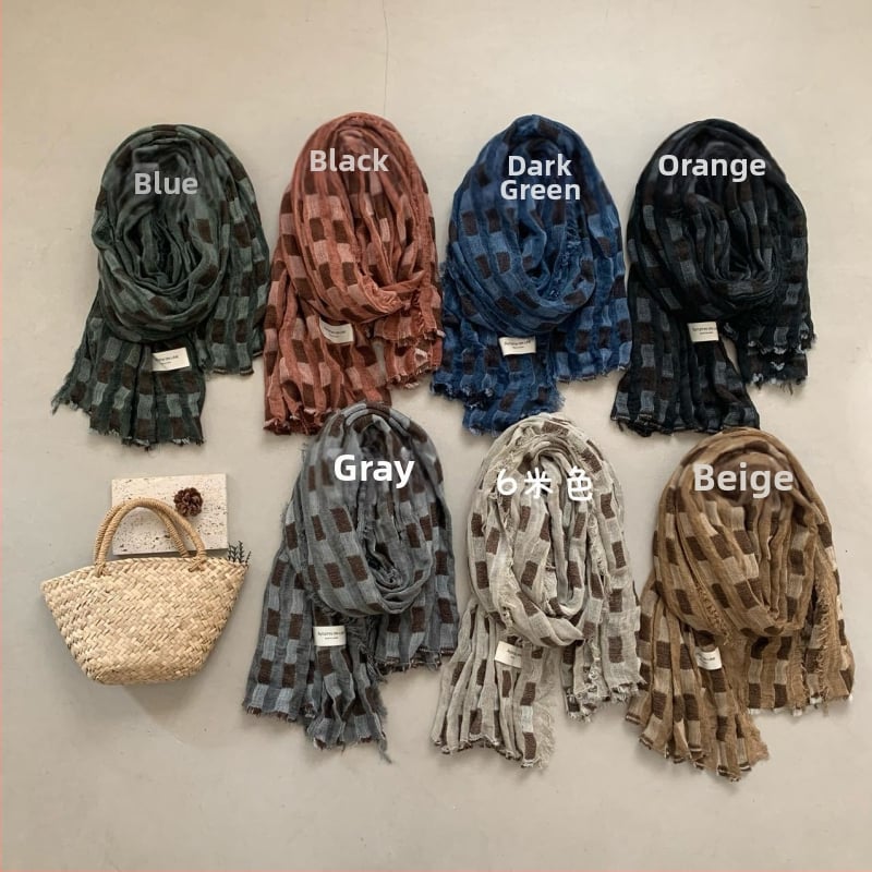 Poliestera šalle ar warp-knit audumu, saules aizsardzība, vasaras lietošanai, daudzpusīgs stils