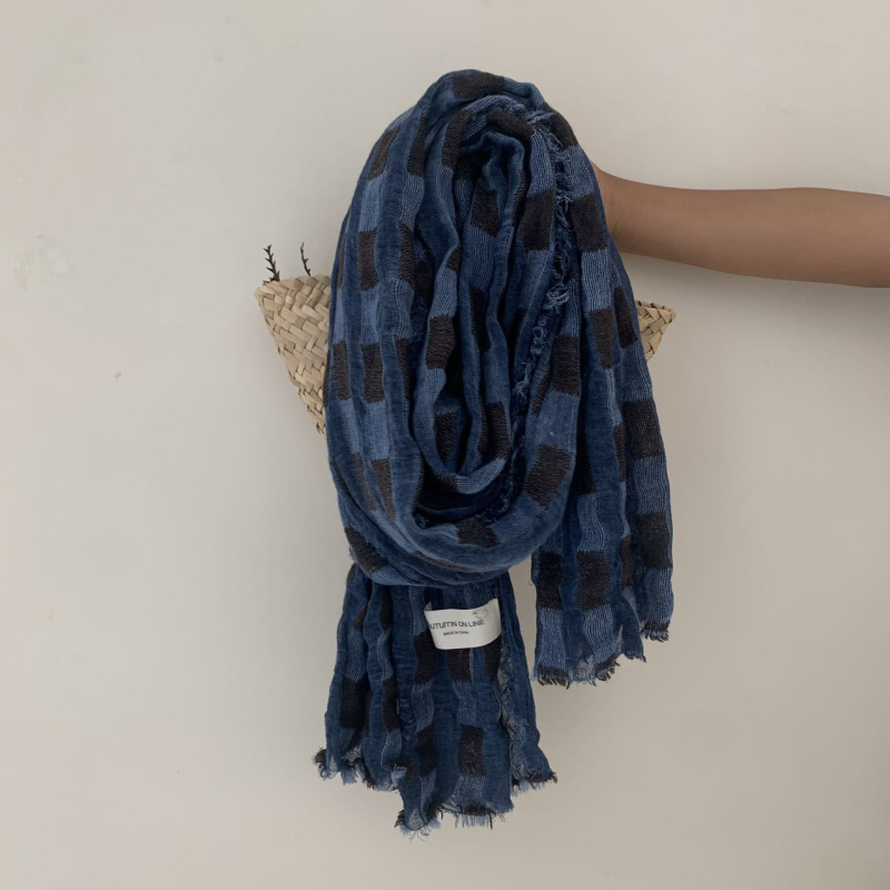 Poliestera šalle ar warp-knit audumu, saules aizsardzība, vasaras lietošanai, daudzpusīgs stils