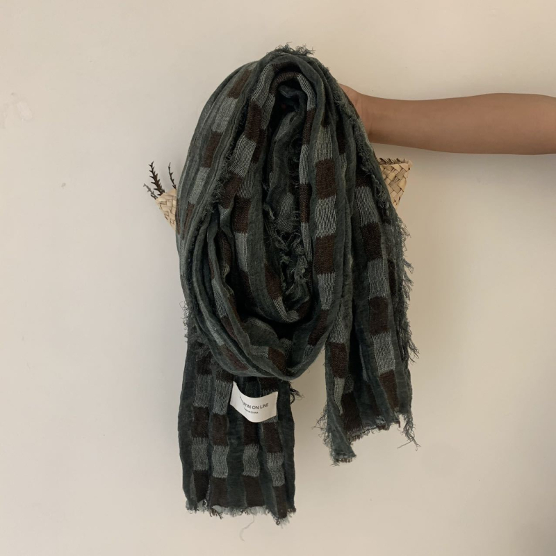 Poliestera šalle ar warp-knit audumu, saules aizsardzība, vasaras lietošanai, daudzpusīgs stils