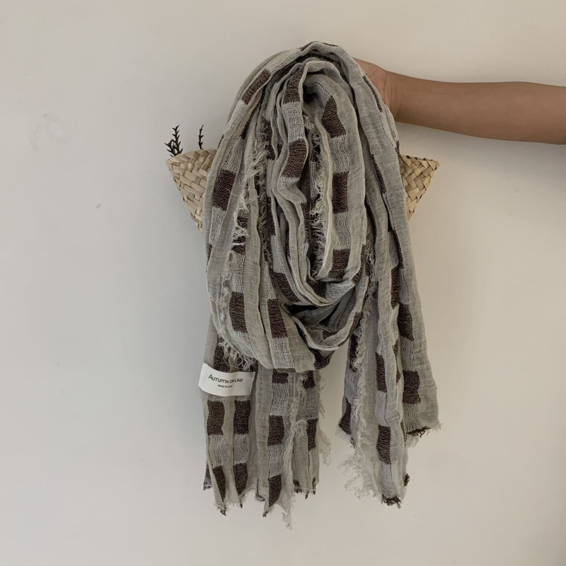 Poliestera šalle ar warp-knit audumu, saules aizsardzība, vasaras lietošanai, daudzpusīgs stils