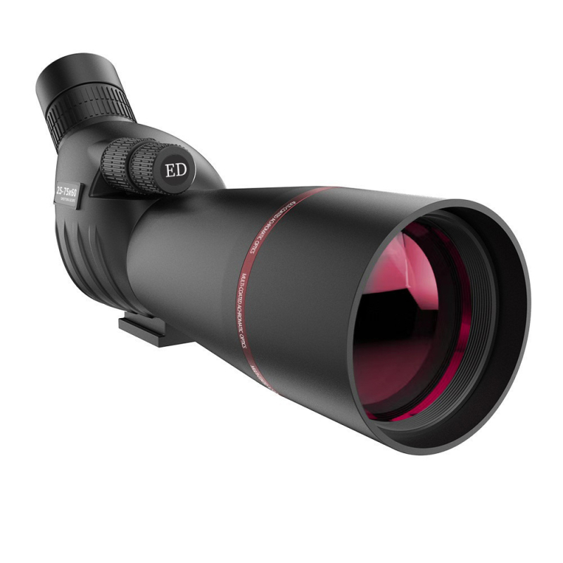 Telescoape monocular pentru observarea păsărilor 25-75X60, zoom fără trepte, vedere nocturnă, sticlă ED