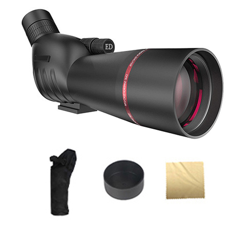 Telescoape monocular pentru observarea păsărilor 25-75X60, zoom fără trepte, vedere nocturnă, sticlă ED