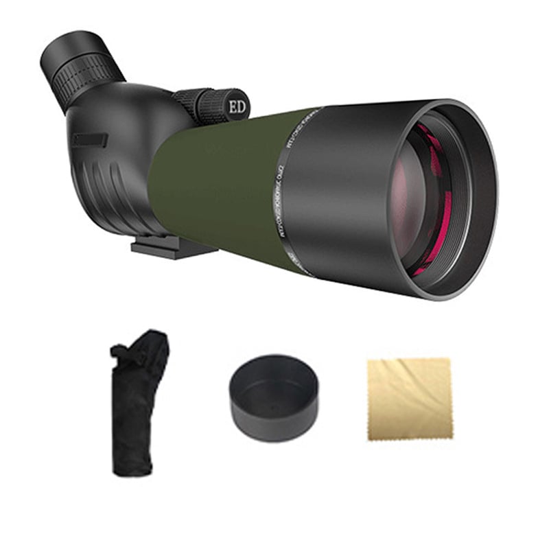 Telescoape monocular pentru observarea păsărilor 25-75X60, zoom fără trepte, vedere nocturnă, sticlă ED