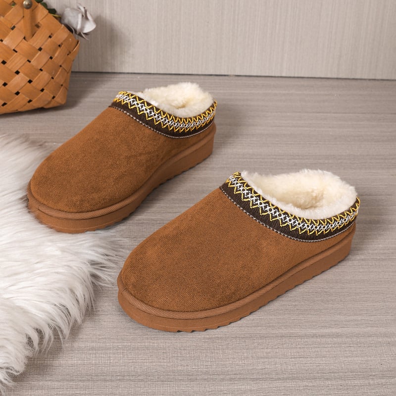 Női velúr slip-on cipő hátul nyitott - körmön tartott orr, alacsony talp, 1–3 cm sarok, műszőrme belső