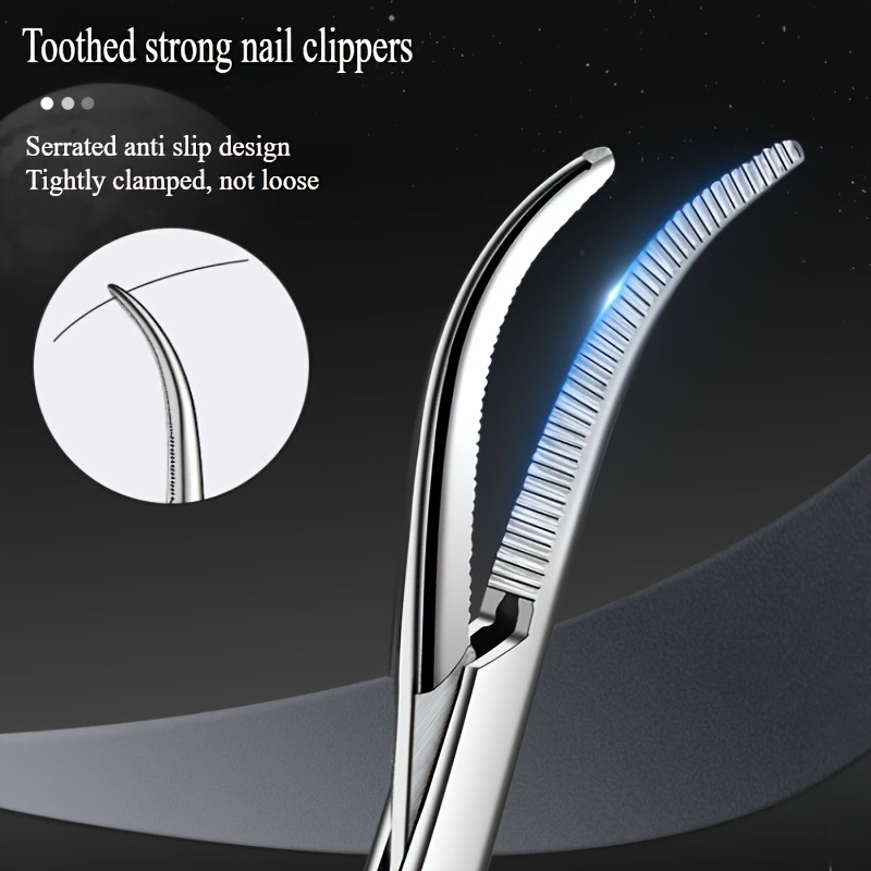 Rozsdamentes acél hemostaták tűfogóval, egyenes és görbült fejjel — Modell qwt-689