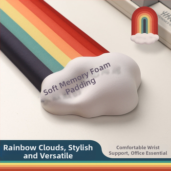 Peles paliktnis ar rokas atbalstu, dabiskā gumija, multfilmu stils, biroja galda paliktnis