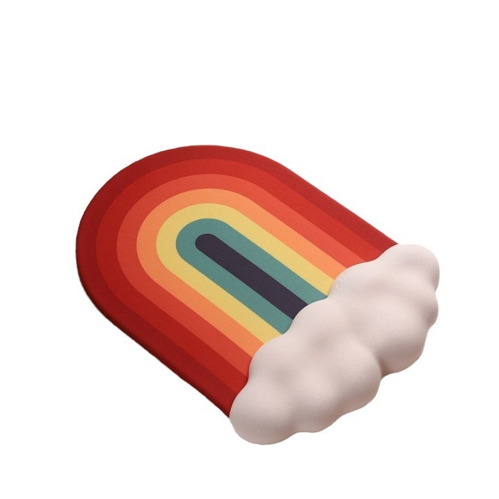 Peles paliktnis ar rokas atbalstu, dabiskā gumija, multfilmu stils, biroja galda paliktnis