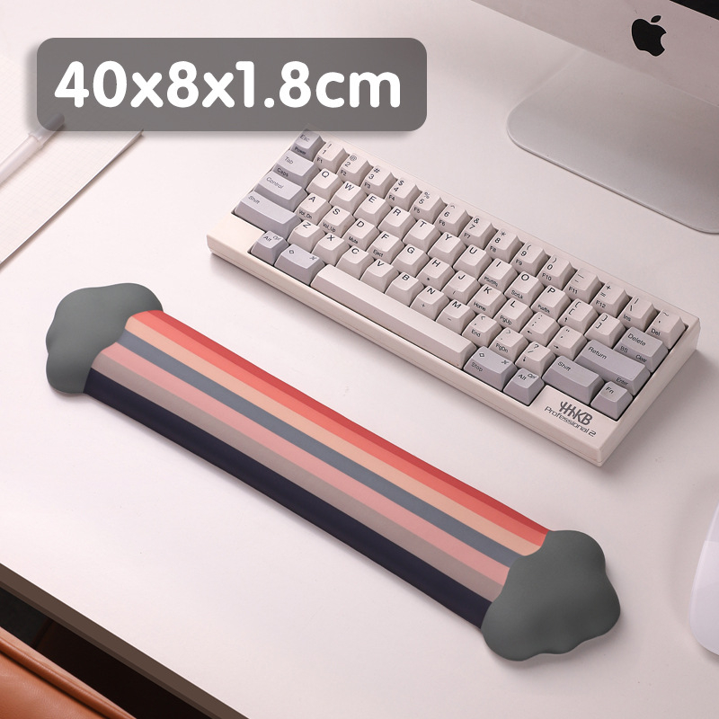 Peles paliktnis ar rokas atbalstu, dabiskā gumija, multfilmu stils, biroja galda paliktnis