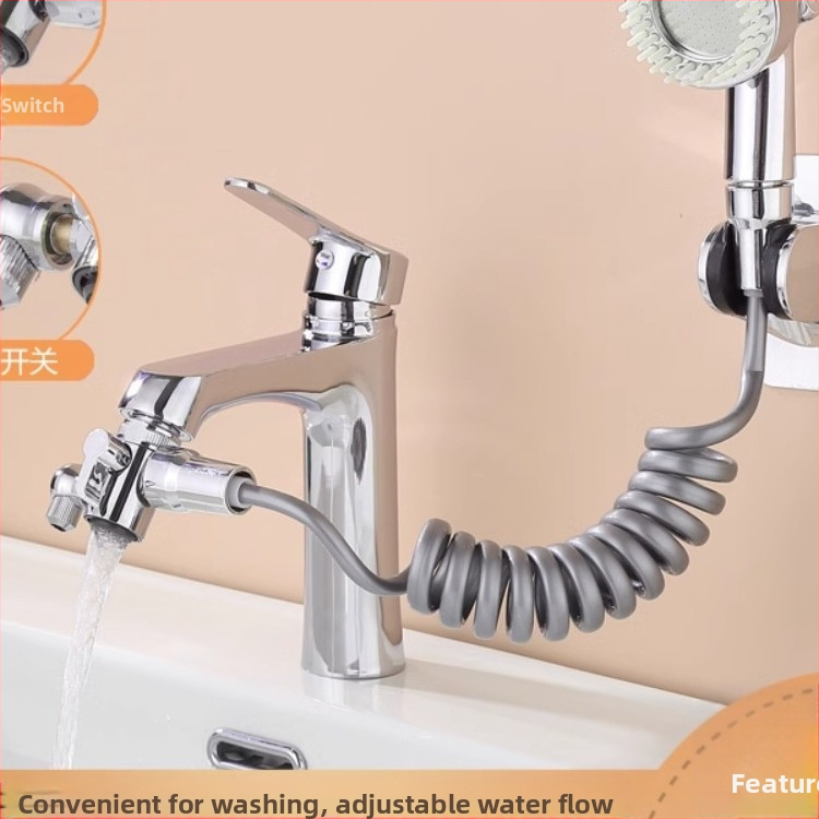 Set tuš glave s tri načina i gadget, bakar + ABS, elektroplakiranje, okretna montaža