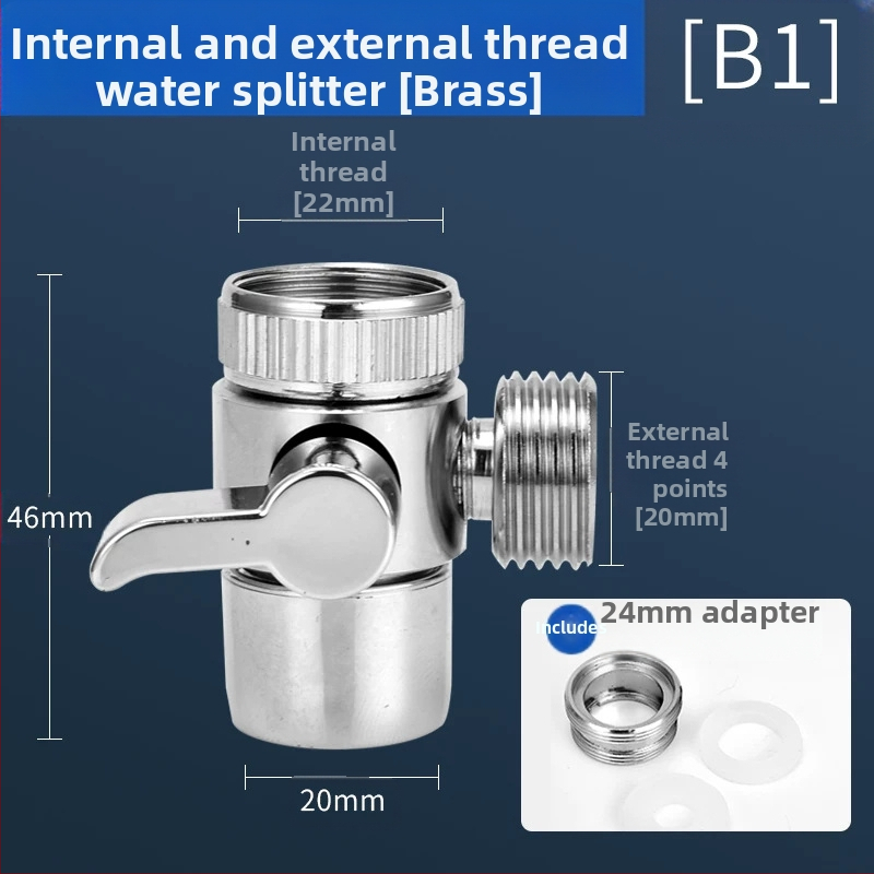 Set tuš glave s tri načina i gadget, bakar + ABS, elektroplakiranje, okretna montaža