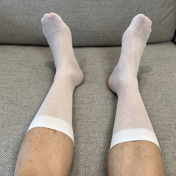 Ανδρικές επίσημες κάλτσες, 100% βαμβάκι, προστασία από οσμές, παχύ ύφασμα, μοντέρνα απλότητα