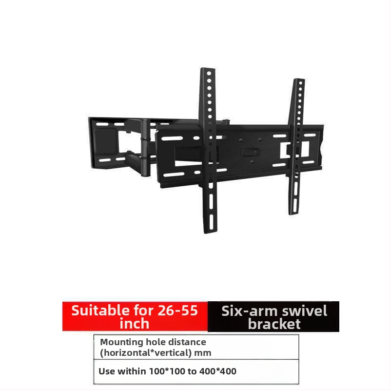 Qian Dun Zidni nosač za LCD TV – teleskopni rameni nosač s 90° nagibom, ručno upravljanje