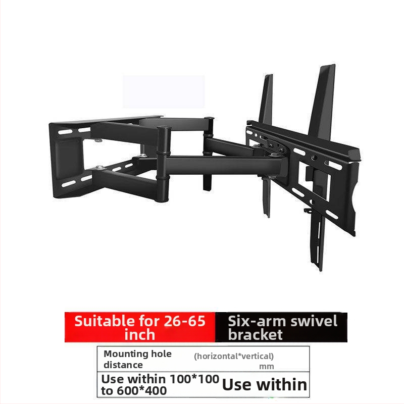 Qian Dun Zidni nosač za LCD TV – teleskopni rameni nosač s 90° nagibom, ručno upravljanje