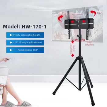 Prijenosni podni stalak za LCD TV/monitor s rotirajućim uspravnim nosačem