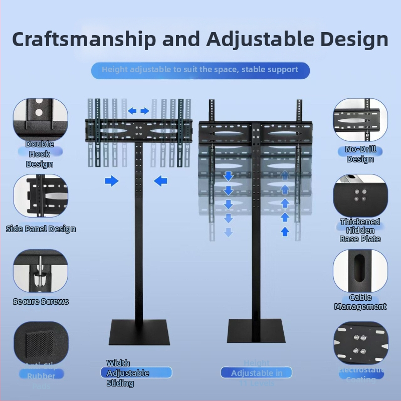 Prijenosni podni stalak za LCD TV/monitor s rotirajućim uspravnim nosačem