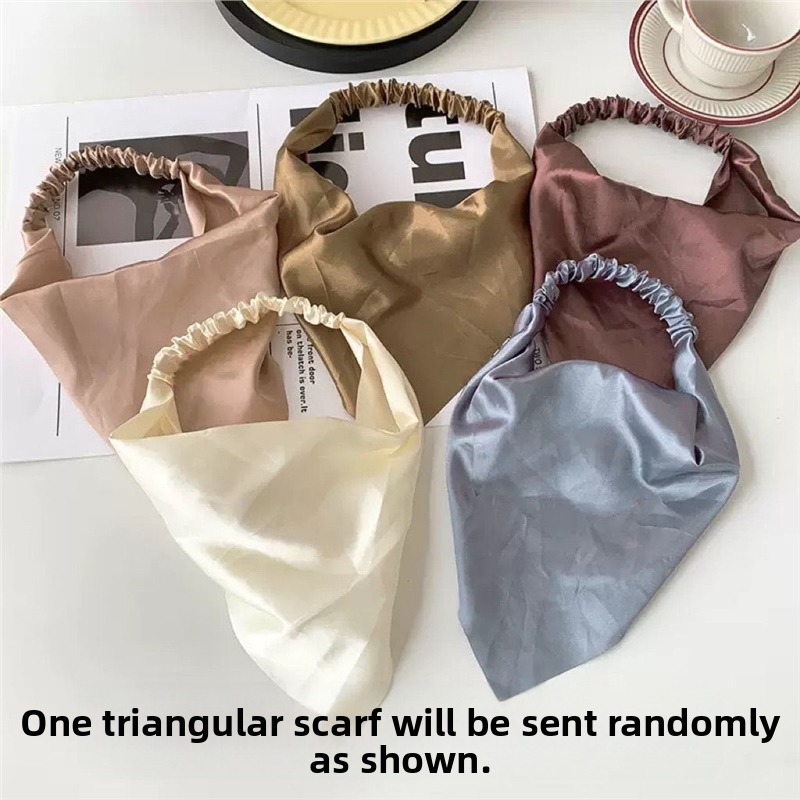 Korejas stila fleece trijstūra šalle sievietēm, warp-knitted