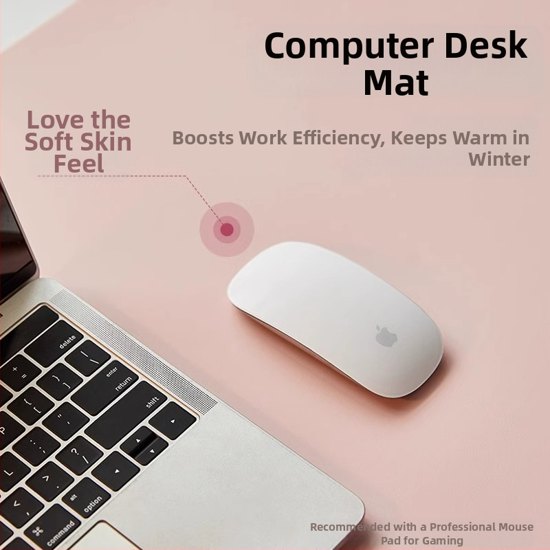 Kožna podloga za stol, pravokutnog oblika, jednofarbni dizajn, strojno pranje, minimalistički modern stil