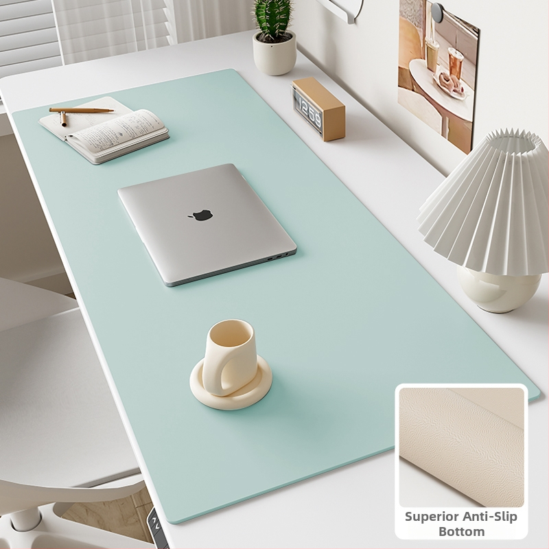 Kožna podloga za stol, pravokutnog oblika, jednofarbni dizajn, strojno pranje, minimalistički modern stil