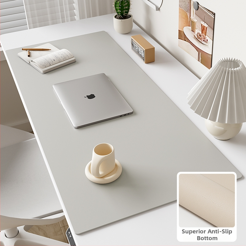 Kožna podloga za stol, pravokutnog oblika, jednofarbni dizajn, strojno pranje, minimalistički modern stil