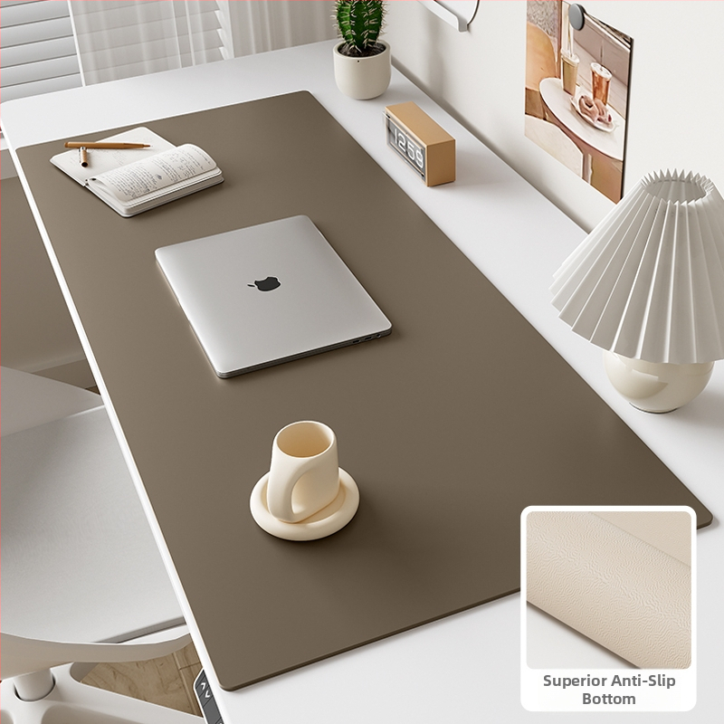 Kožna podloga za stol, pravokutnog oblika, jednofarbni dizajn, strojno pranje, minimalistički modern stil