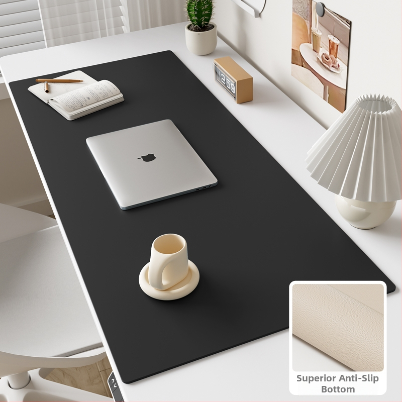 Kožna podloga za stol, pravokutnog oblika, jednofarbni dizajn, strojno pranje, minimalistički modern stil