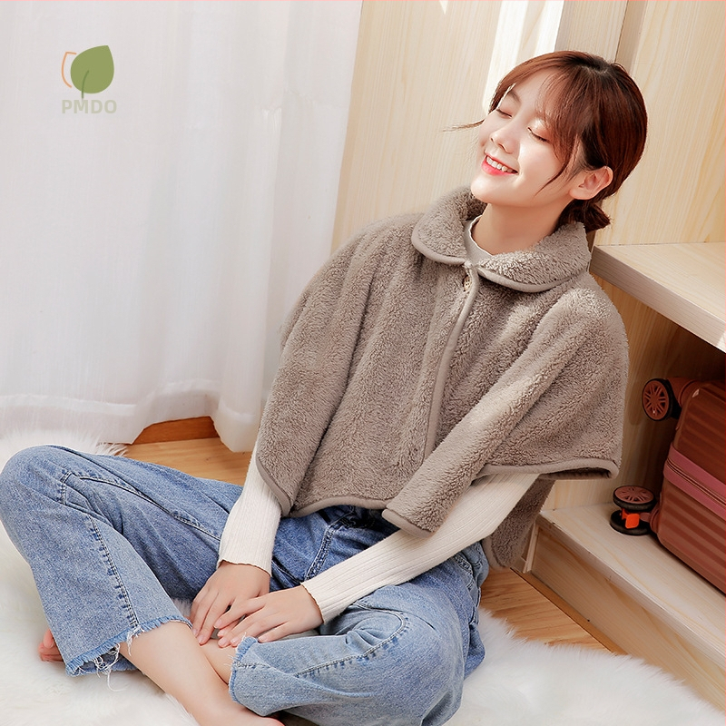 Šalles-pelerīna no jēra vilnas rudens–ziemas siltumam, vienkrāsains raksts, warp adīts audums, saglabā siltumu