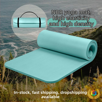 Μάτ γιόγκα από NBR, 1 εκ. πάχος, 800 γρ, αντιολισθητικό, για οικιακή άσκηση και διαμόρφωση σώματος