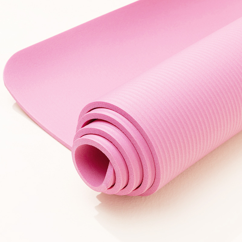 NBR jogas paklājs, 1 cm biezums, 800 g, neslīdošs, piemērots mājas fitnesam un ķermeņa veidošanai