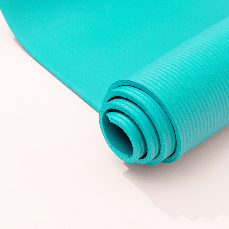 NBR jogas paklājs, 1 cm biezums, 800 g, neslīdošs, piemērots mājas fitnesam un ķermeņa veidošanai