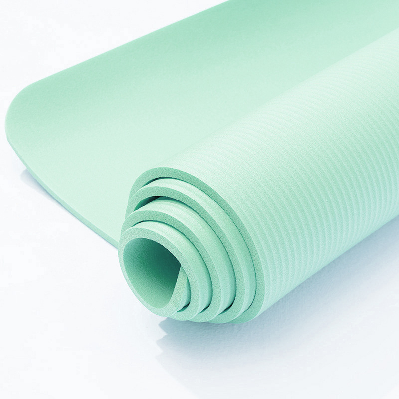 NBR jogas paklājs, 1 cm biezums, 800 g, neslīdošs, piemērots mājas fitnesam un ķermeņa veidošanai