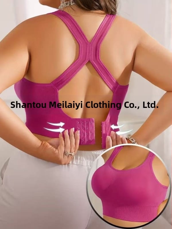 Meilaiyi 8680 αθλητικό χωρίς ραφές σουτιέν – πλήρης Κούπα, Push-Up, πίσω κούμπωμα τεσσάρων σειρών, νάιλον ύφασμα με επένδυση σπαντέξ