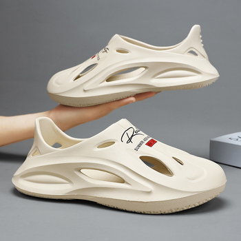 Férfi szandálok, EVA felső rész és EVA talp, slip-on záródás, lélegző, Casual zárt orrú