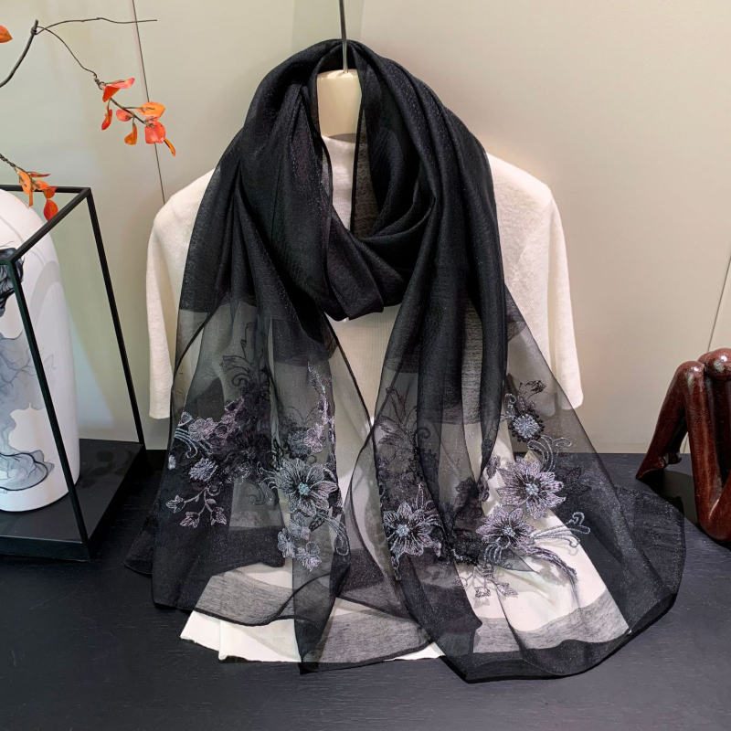 Rankų siūtas šalis iš akrilinės/sintetinės vilnos mišinio, warp-knit audinys, lengvas, tinkamas visiems sezonams, 2025 m. pavasario leidimas